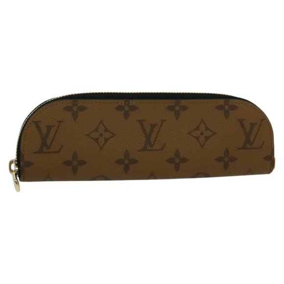 LOUIS VUITTON Monogram Reverse Pencil Pouch Charlotte Pen Case GI1165 Auth MY088 - Picture 1 of 15